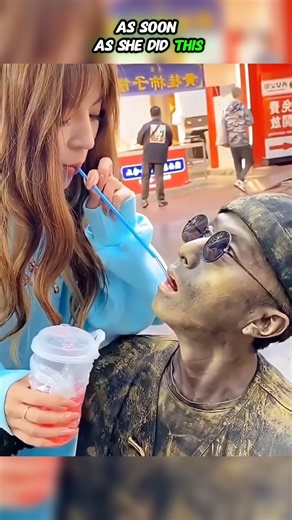Fake Statue Prank Gone Wrong 😳🗿#shorts