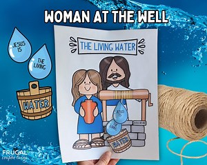 Jesus is the Living Water Activity, Jesus Talks With a Samaritan Woman at the Well Craft, John 4:1-42 Life of Jesus Bible Story Printable - Etsy