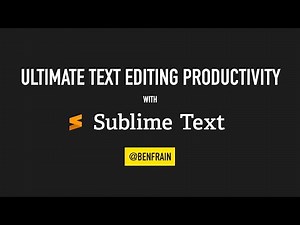 Ultimate Text Editing Productivity with Sublime Text (trailer)