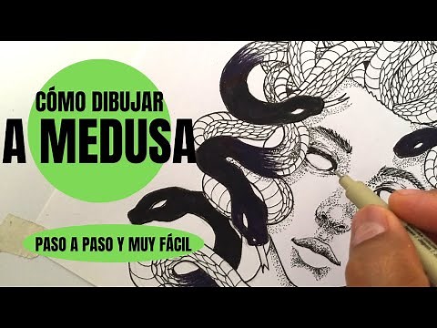 Cómo Dibujar A Medusa de la mitología griega Paso a Paso muy fácil