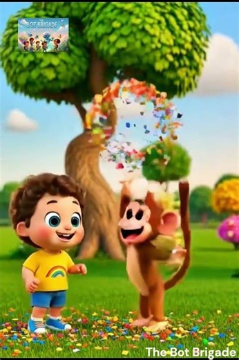 Boo Boo Bubble, Pop Pop Fun 🫧🎶| Fun Kids Song with Animals & Fruits | #TheBotBrigade #kidsanimation