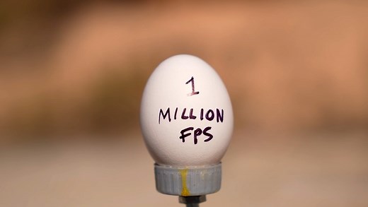 I think it actually hits home harder writing the word MILLION though." Egg-smash in 1,000,000 FPS. | The Slow Mo Guys
