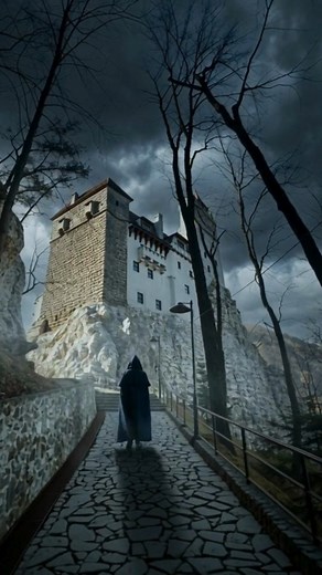 58K views · 2.7K reactions | They say legends never die, they just wait in the shadows. From the edge of the woods to the heart of the castle, a familiar face stalks the halls of the famous Dracula's Castle. Is this a ghost of the past, or something much darker? Name the figure standing in the courtyard.  #brancastle #draculacastle #legendsneverdie #ghoststories #transylvania #SpookyStories #vladtheimpaler #countdracula | Dracula's Castle in Transylvania | Facebook