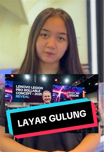 layarnya bisa digulung-gulung gituuuu 🔥🔥🔥 #lenovo