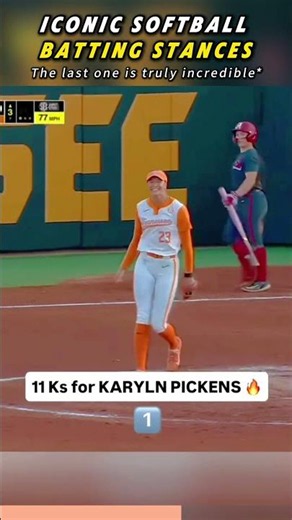 Iconic Softball Batting Stances#WomensSoftball #FastpitchSoftball #Softball