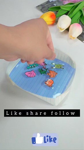 485K views · 1.3K reactions | How to Fold a Small Tabletop Pool for Simulated Fish and Shrimp Farming. #handmadediy #afterschoolactivity #desktopfishtank paper craft | paper craft ideas | Facebook