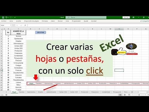 Create multiple sheets or tabs at the same time with a single click - Excel