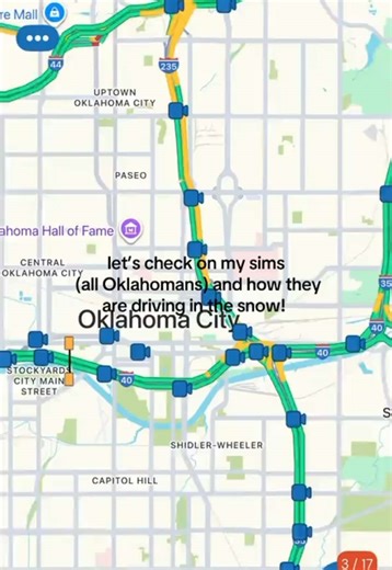 just making sure everyone is safe! while I’m bundled under my blanket at home! #snowstorm #oklahoma #driveoklahoma