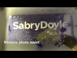 Chemical Etching Process | Masteretch 650 Model | Etched Stainless Steel Sign