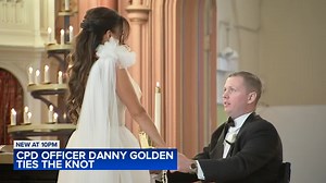 Chicago Police Officer Danny Golden, paralyzed while breaking up Beverly bar fight, gets married