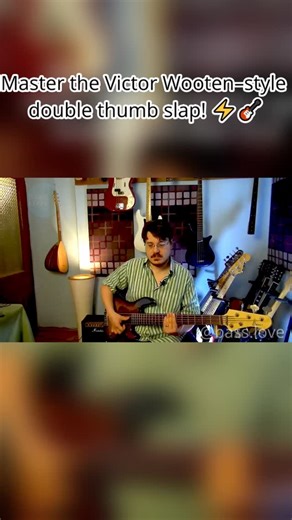 32 reactions | Master the Victor Wooten–style double thumb slap! ⚡ Quick tip from my slap bass lessons — full lesson link in bio. #SlapBass #VictorWooten #DoubleThumb #BassLesson #BassGuitar #Groove #BassLove | Bass Love | Facebook