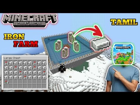 Minecraft, building iron farm 💯 | effective iron farm | Tamil Gamer | #minecraft #ironfarm #mcpe