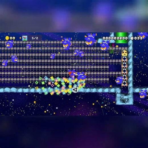 50秒タイムラン [50 Second Time Run] by 1々ヵ仝2.86$! #shorts 🍄Super Mario Maker 2 Switch 2 No Commentary #dwv