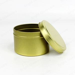 [Hot Item] Straight Side Candle Tin Cans 100ml Empty Metal Storage Tins for Making Candles