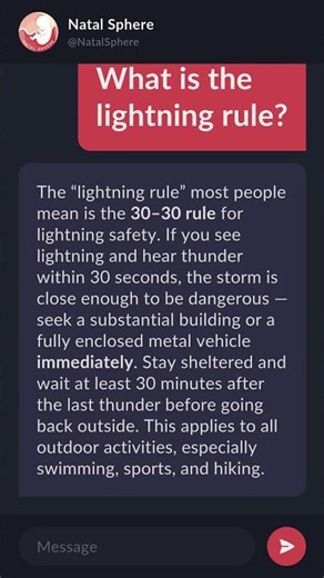 What is the lightning rule?