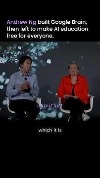 Andrew Ng built Google Brain, then left to make AI education free for everyone.