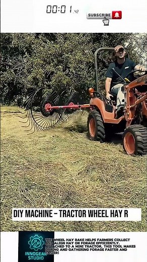 DIY Machine – Tractor Wheel Hay Rake