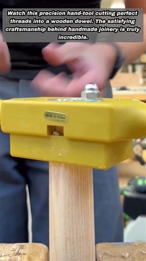 Hand Tool Mastery: Creating Perfect Threads On Wooden Dowels