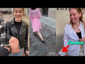 Giving Condom to Beautiful Strangers | Public Prank Tiktok