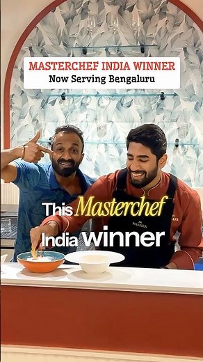 MASTERCHEF Winner opens restaurant in Bengaluru. Details 👇