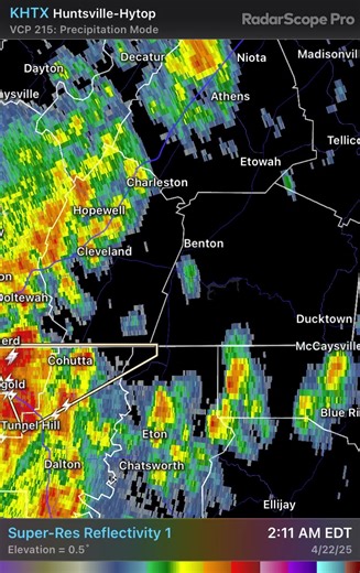 258K views · 123 reactions | Cluster of storms moving Me at 25 mph. Heavy rain, lightning, gusty winds as storms moving NE into Whitfield, Polk, and McMinn counties. David Karnes 3 | Local 3 Weather | Facebook