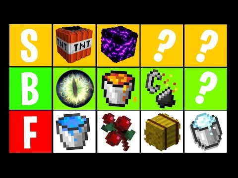 EVERY MINECRAFT MLG RANKED! (Tier List)