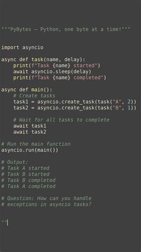 asyncio concurrency #python #showcase
