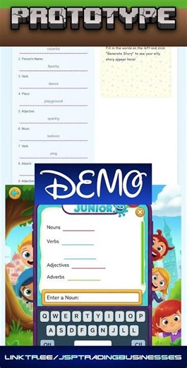 😂 Silly sentence game preview: "Mad Libs Junior" #creativewriting