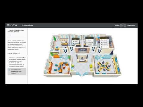 Testout | Network + | 2.2.9 Lab: Connect to an Ethernet Network