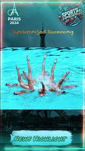 Olympic Glory: Synchronized Swimming Thrills at Paris 2024 | #paris2024 #olympics#parisolympics2024