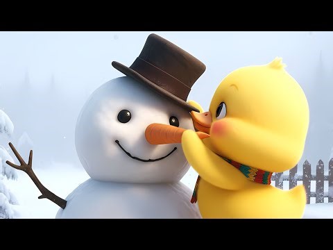 Little duck builds a magical Snowman | Ep 13 | Yellow Ducky Adventures | Cartoon for all ages