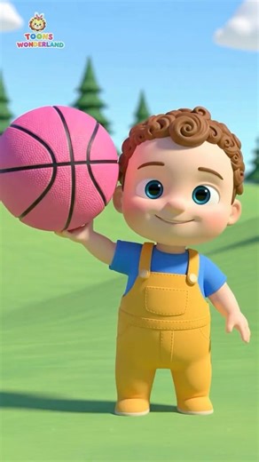 Learn Colors with Basketballs 🟢🔴🔵🟡 | Cartoon for Kids | Nursery Rhymes & Kids Songs #shorts #baby