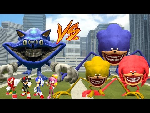 EVOLUTION OF ALL SONIC FIGHTS VS SHIN SONIC THE HEDGEHOGS IN GARRYS MOD #sonic