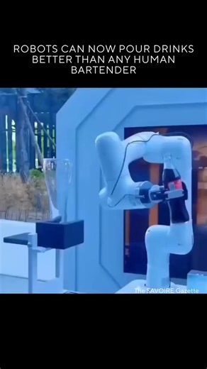 @savoiremarketing on Instagram: "Robotic arms can now pour fizzy drinks with zero mess. By constantly tweaking tilt, angle, and pour speed in real time, they serve a perfect glass every time, just like a pro bartender, only fully automated.//The SAVOIRE Gazette READ THE FULL STORY. LINK IN BIO. Disclaimer: All brand imagery is for illustrative purposes only. Trademarks belong to their respective owners. #thesavoiregazette"