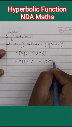 Definite Integration of Hyperbolic Functions | Easy Trick