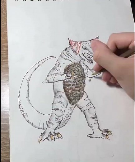 Gomora Ancient monster from Ultra Series | ThePatPainter Ep 32