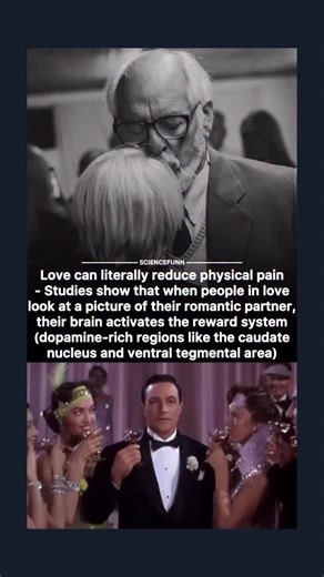 Science Is Fun By Tomas Rosko on Instagram: "At the same time, areas involved in pain perception (like the anterior cingulate cortex) become less active. In experiments, participants holding their partner’s hand or seeing their partner’s face reported significantly less pain when exposed to uncomfortable stimuli. 👉 This means love doesn’t just feel good emotionally — it actually works like a natural painkiller in the brain. ⚡ In short: Being close to someone you love can literally make you hurt