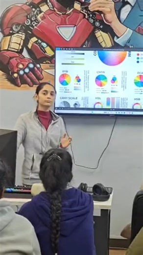 Zee institute of creativ art, Rajouri Garden on Instagram: "Live Class at ZICA Rajouri Our students learning Colour Theory in a live digital art session—understanding light, shadow, depth, and color harmony to create impactful digital artworks. Strong fundamentals lead to powerful visuals 📍 ZICA Rajouri 📞 Contact for Admissions +91 85951 12245 🎓 New batches open 2nd January 2026"