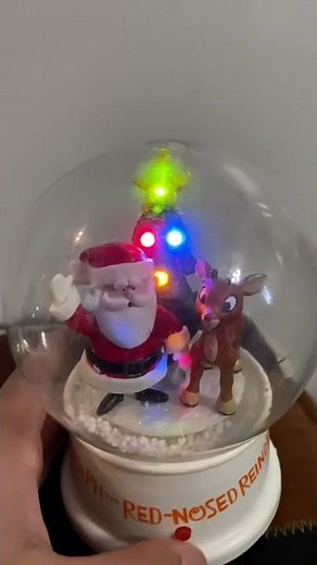Gemmy Rudolph Snowglobes