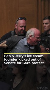 Ben Cohen, cofounder of Ben & Jerry's ice cream, was removed from the Senate after confronting lawmakers over US support for Israel's military campaign in Gaza. | Al Jazeera English