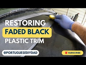 Easy DIY: Restore Faded Black Plastic Trim in Minutes