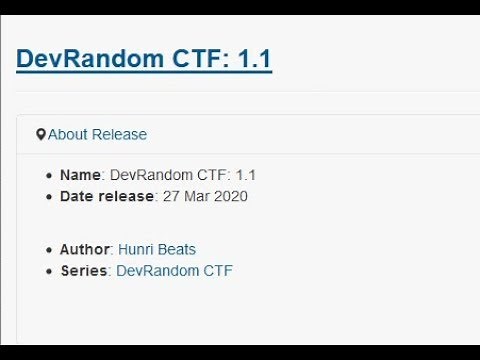 DevRandom CTF WalkThrough (VulnHub)