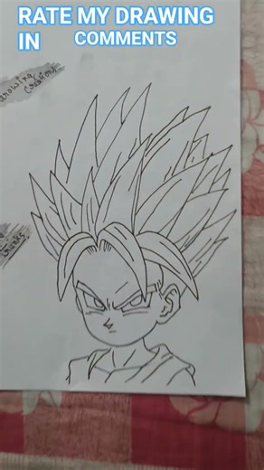 Child Trunks Drawing 🔥#drawing #dragoball #art