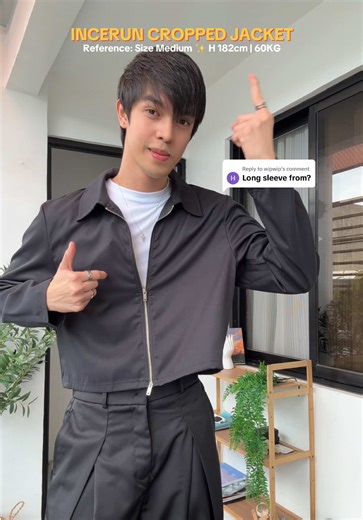 Replying to @wipwip sa mga mahilig sa cropped jacket diyan, here’s one of my fave cropped jackets! Add to heart niyo na ito from Incerun. Double-zipper pa siya kaya mas stylish and premium. Comment your height and weight lang for size reco, help ako mag suggest #IncerunCroppedJacket #CroppedJacket #IncerunJacket #StyleInspo #UnisexJacket