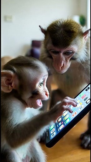 Monkeys Discover Smartphones — The Future Is Here 🐒📱😂