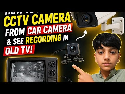 How to Turn a Car Camera into a CCTV Camera | Easy DIY Security Camera