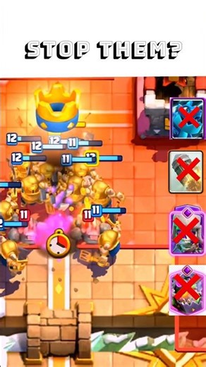 Mini P.E.K.K.A Swarm?! 😱 How Do You Stop THIS?! | Clash Royale #Shorts