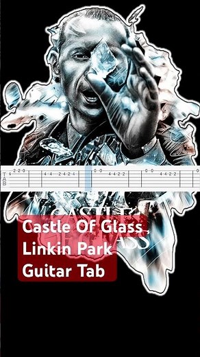 Linkin Park - Castle Of Glass (Guitar Tab) #shorts #short #viralvideo #music #cover #song #guitar