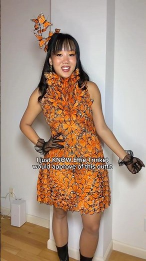 I turned myself into Effie Trinket. (Hunger games)