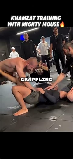 Khamzat training with Mighty Mouse🔥 #mma #ufc